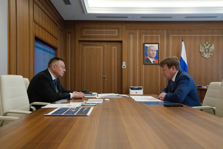 Министр строительства и ЖКХ РФ провел рабочую встречу с Президентом НОСТРОЙ